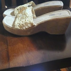 Womens dressy wedge sandels